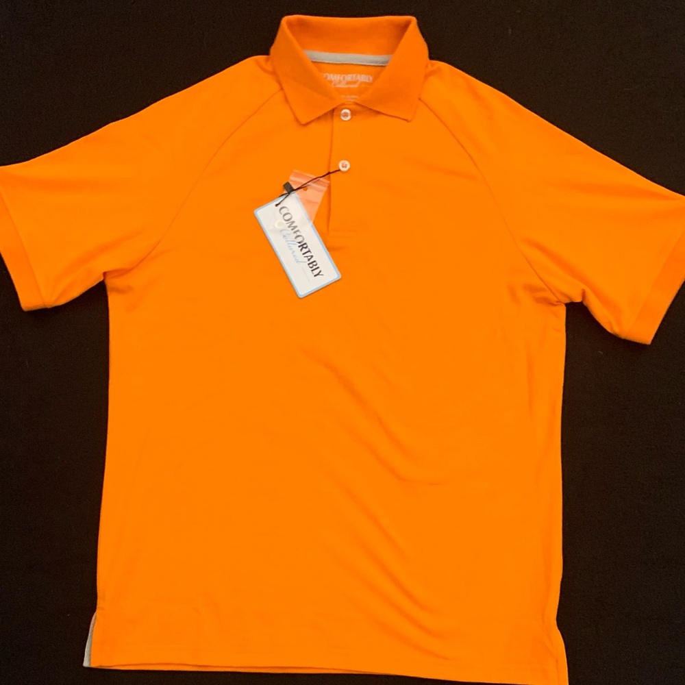COMFORTABLY COLLARED Poly/Cotton 2 Button Polo